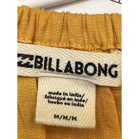 Billabong Women's Size Medium Gold Elbow Sleeve Crop Top - Picture 2 of 10
